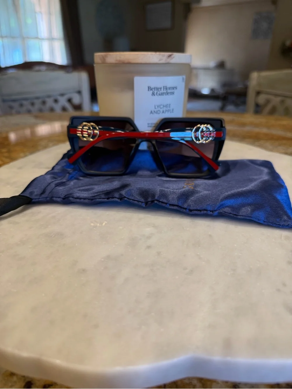 Gucci Black Oversized Square Sunglasses